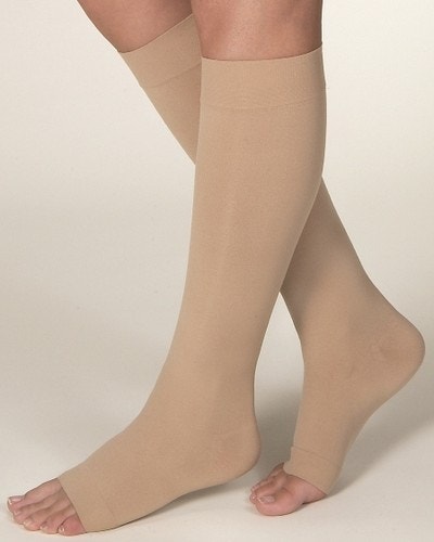 JOBST Opaque Compression Stockings 30-40 mmHg Knee High Open Toe Natural  Medium - Brockville Home Health Care