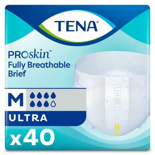 TENA ProSkin Ultra Incontinence Brief, Heavy Absorbency, Unisex
